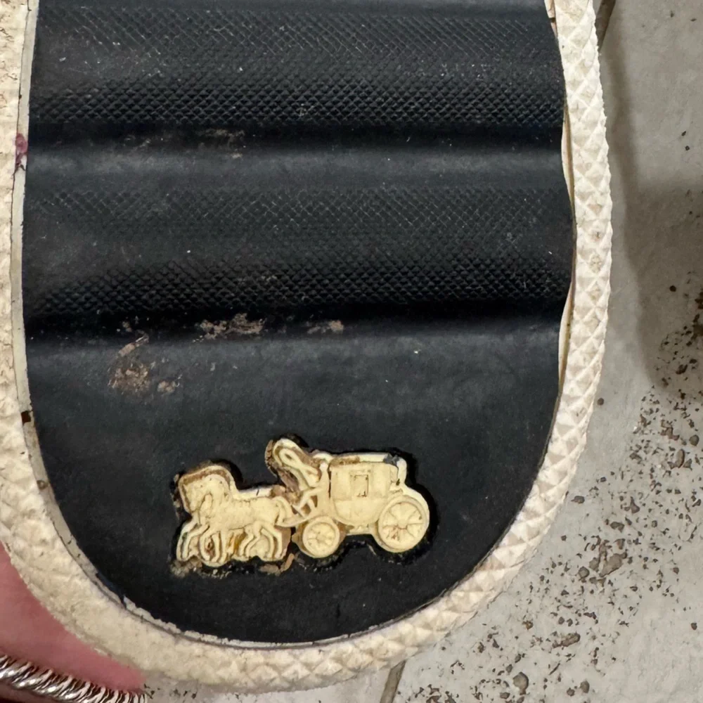 Coach Keith Haring White Leather Sneakers with Black Accents - Picture 7 of 9